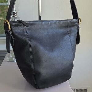 COACH Black Soho Monterey Leather Crossbody Bag